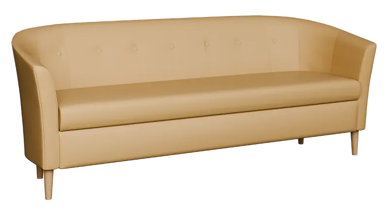 CHARLOTTE 3, trojkřeslo, koženka béžová